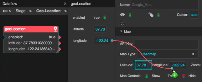 Geo-Location dataflow model