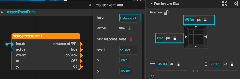 Mouse Event dataflow model