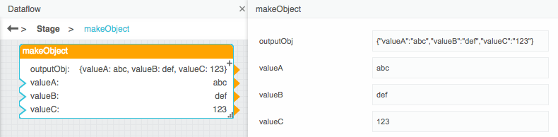 Make Object dataflow example