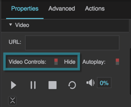 The Video Controls property